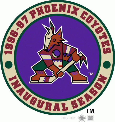 Phoenix Coyotes 1997 Anniversary Logo t shirts DIY iron ons v2
